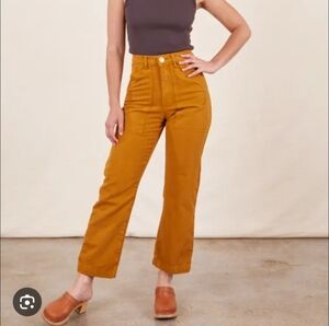 Orange and Yellow Stripe Big Bud Press Work Pants XS